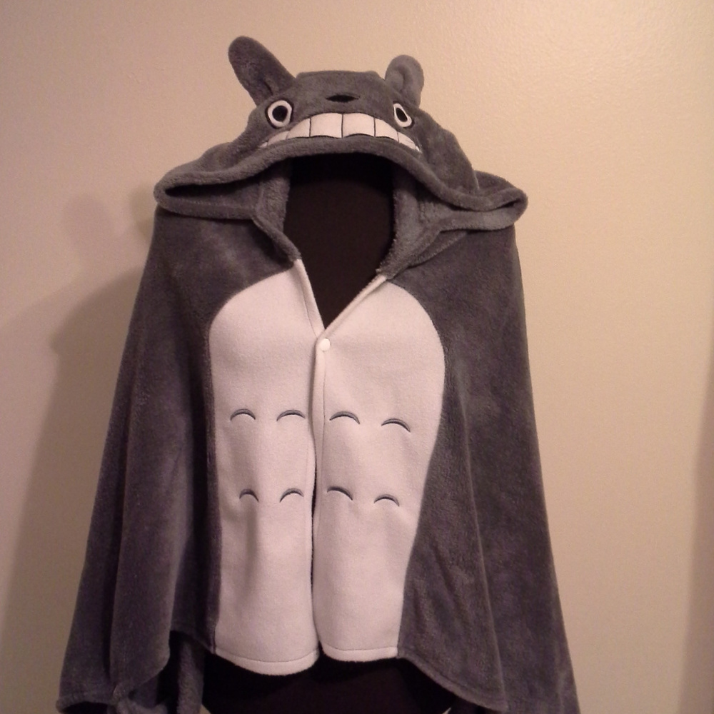 Totoro microfiber hoodie